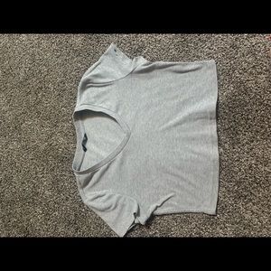grey crop top